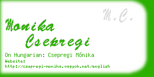 monika csepregi business card