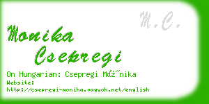 monika csepregi business card